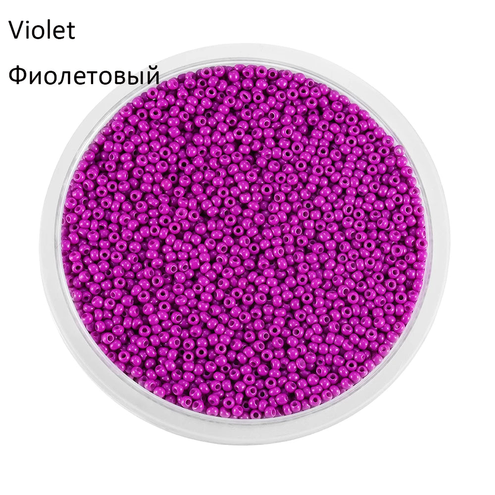 2mm Charm Glass beads Czech Glass Seed Beads Small Round Loose Bead For DIY Jewelry Making Earrings Bracelet