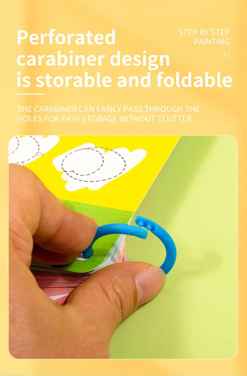 70 Patterns Step-By-Step Learning Simple Drawing Card Book, Reusable Graffiti Set, Cartoon Educational Line Drawing Introductory Enlightenment, Kindergarten Art Activity Teaching Aids, Drawing Skills and Pen Control Training