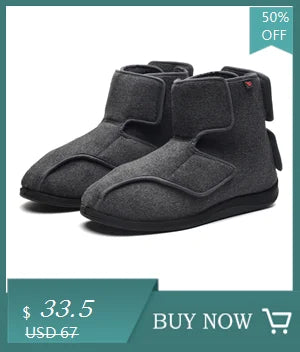 Summer Comfortable Diabetes Shoes Fat Thumb Instep Height Foot Code Middle-Aged Elderly Sandals Puffy Adjustable Slippers