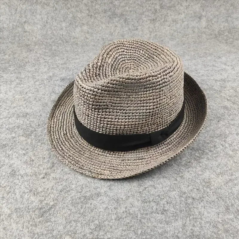 XL Large Size 61cm Panama Straw Hat for Woman and Man Foldable Straw Woven Sun Hat UPF 50+ Uv Sun Protection Shading Summer  Hat