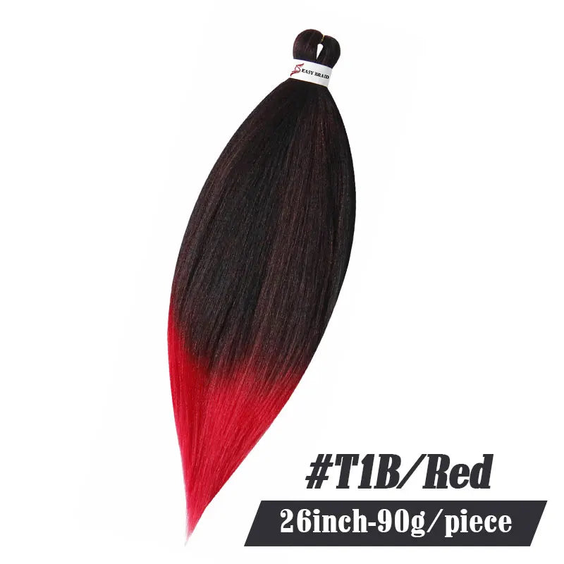 90G Yaki Synthetic Braiding Hair Jumbo Pre Stretched Hair Extensions For Women Kanekalon Curly Crochet Hair Braids Passion Twist