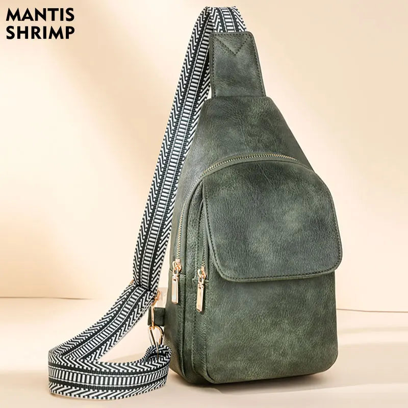 Women Bag Soft PU Leather Shoulder Purse Vintage Fashion Female Chest Bag Designer Multifunctional Shoulder Messenger Crossbody Viralgem Store