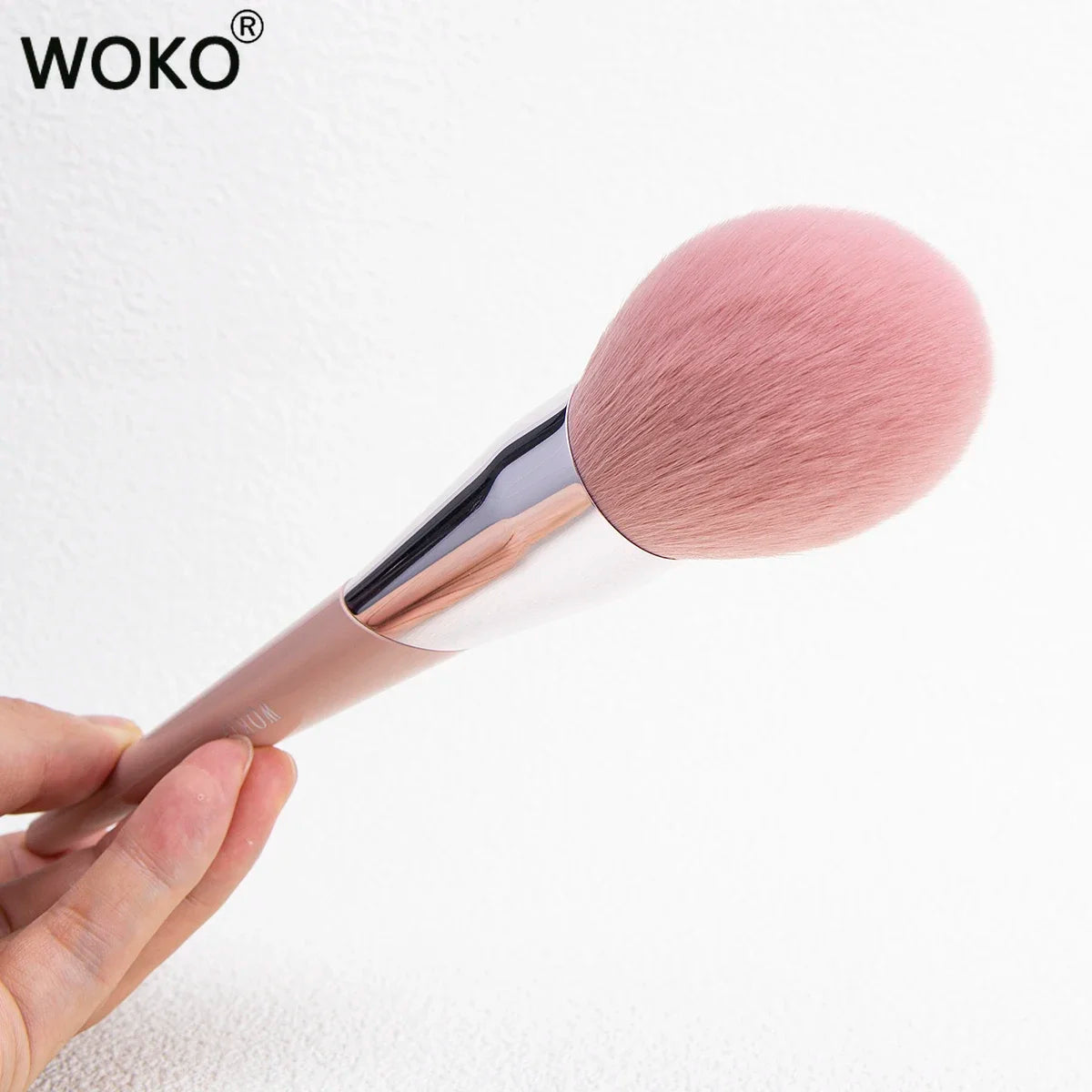 100# Large Powder Make Up Brush Big Powder Bronzer Brush Fluffy Pink Synthetic Hair Face Contour Bronzer Powder Makeup Tool Viralgem Store