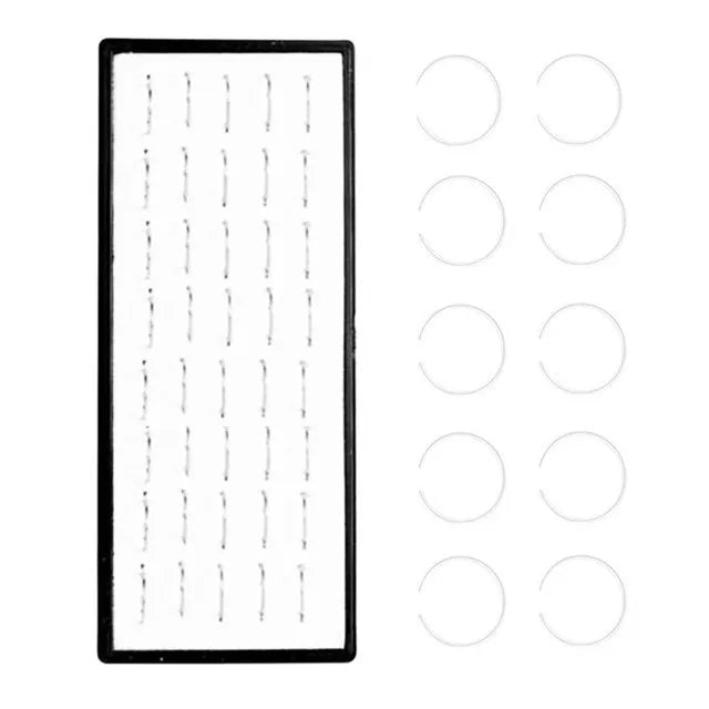 40/60Pcs Straight Nose Stud Curved Pack Crystal Nose Ring Set Stud Lot Nariz Nase Pircing Nose Ring Set Bend Piercing Non-Pack