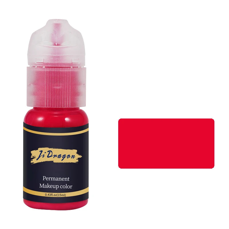 15ml Tattoo ink Pigment Color Paint Set Mix Permanent Makeup Microblading Eyebrow Lip Eyeliner SMP Beauty PMU Body Art Supplies