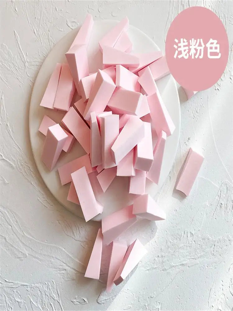 50 Pieces Makeup Sponge  For Face Curve Blending, Latex Free, Small Wedge Shaped Smooth Apply Beauty Sponge Applicator