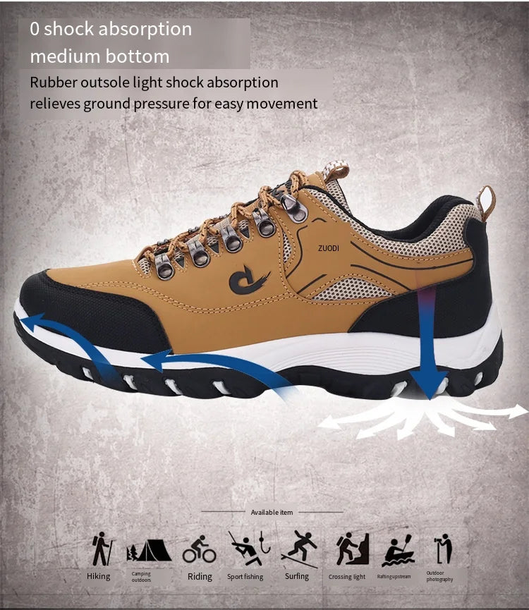 Trend Men's Casual Sneakers Comfort Outdoor Platform Shoes for Men Travel Lightweight Hiking Sneakers Size 48 Sapato Masculino