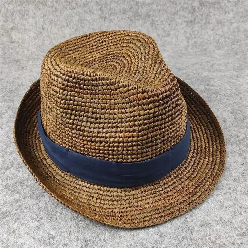 XL Large Size 61cm Panama Straw Hat for Woman and Man Foldable Straw Woven Sun Hat UPF 50+ Uv Sun Protection Shading Summer  Hat
