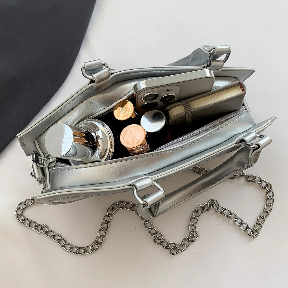 Women Crossbody Bag Large Capacity Coffin Shape Phone Shoulder Bag Halloween PU Top Handle Bag for Travel Make Up Cosmetic Bag