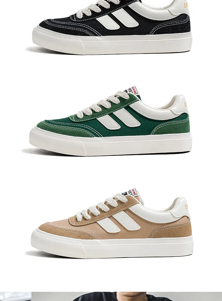 2023 Hot Sale Canvas Shoes Men Skateboard Shoes Platform Comfortable Casual Walking Streetwear Teenager Men Vulcanize Shoes Viralgem Store