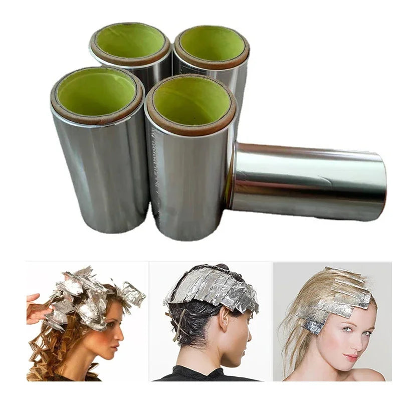 10M Highlights Paper Hairdresser Foil hair Dresser Color 1 Roll Aluminum Foil Paper Paper For Hair Wicks Hair Dye Hairdressing