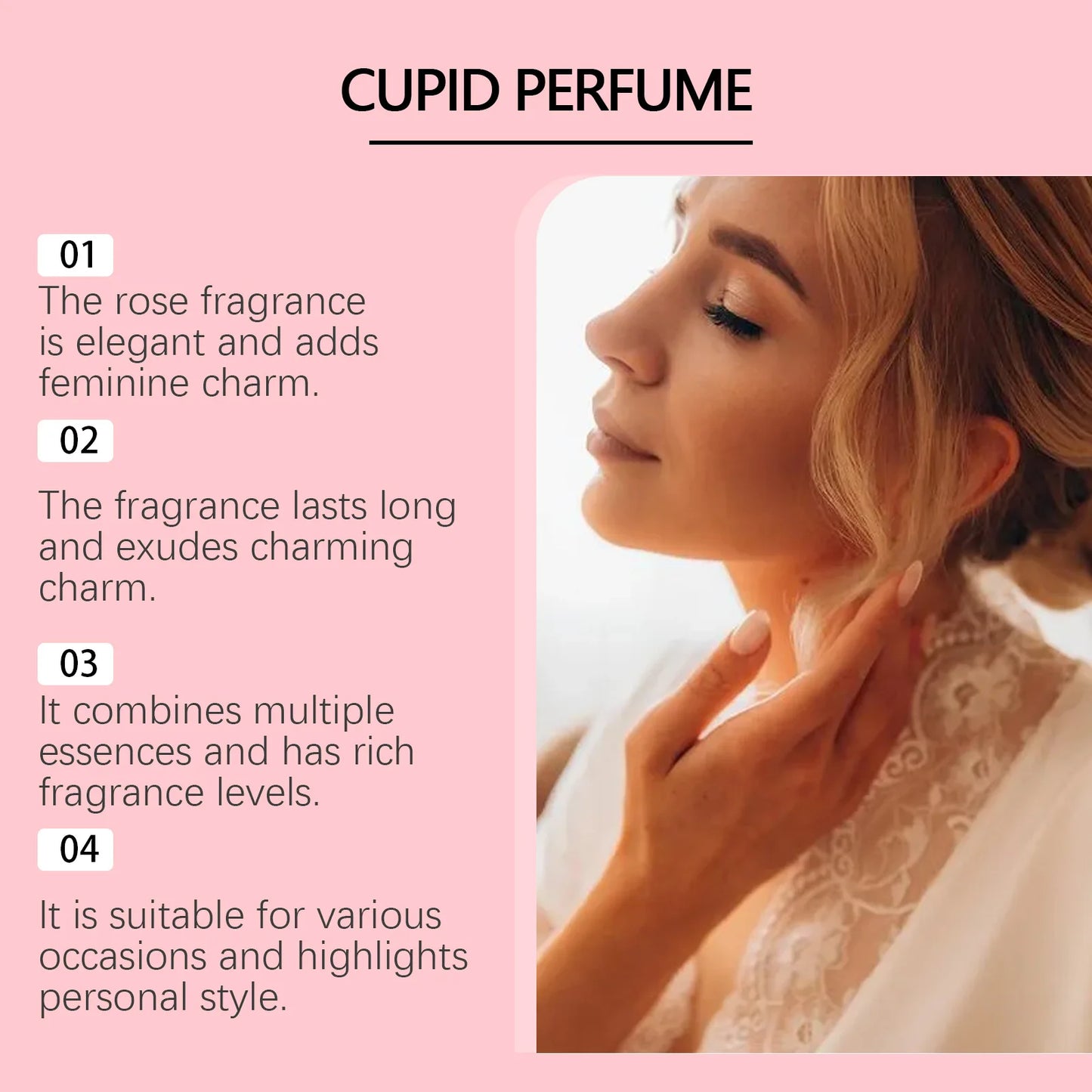 Women Cupid Perfume Floral Scent Pheromone Infused Charm Cologne Loving Atmosphere Refreshing Hypnosis Fragrance For Attract Men