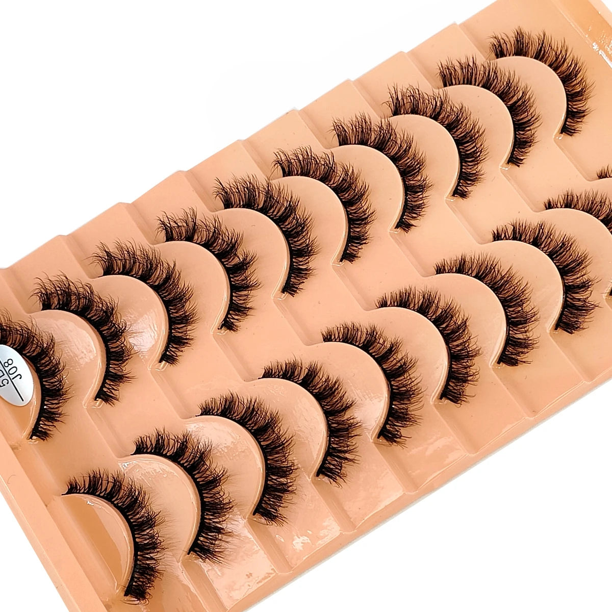 10 Pairs 3D Faux Mink Lashes Fluffy Soft Beauty Wispy Natural Short False Eyelashes Curly lashes Makeup Classic Thick eyelashes