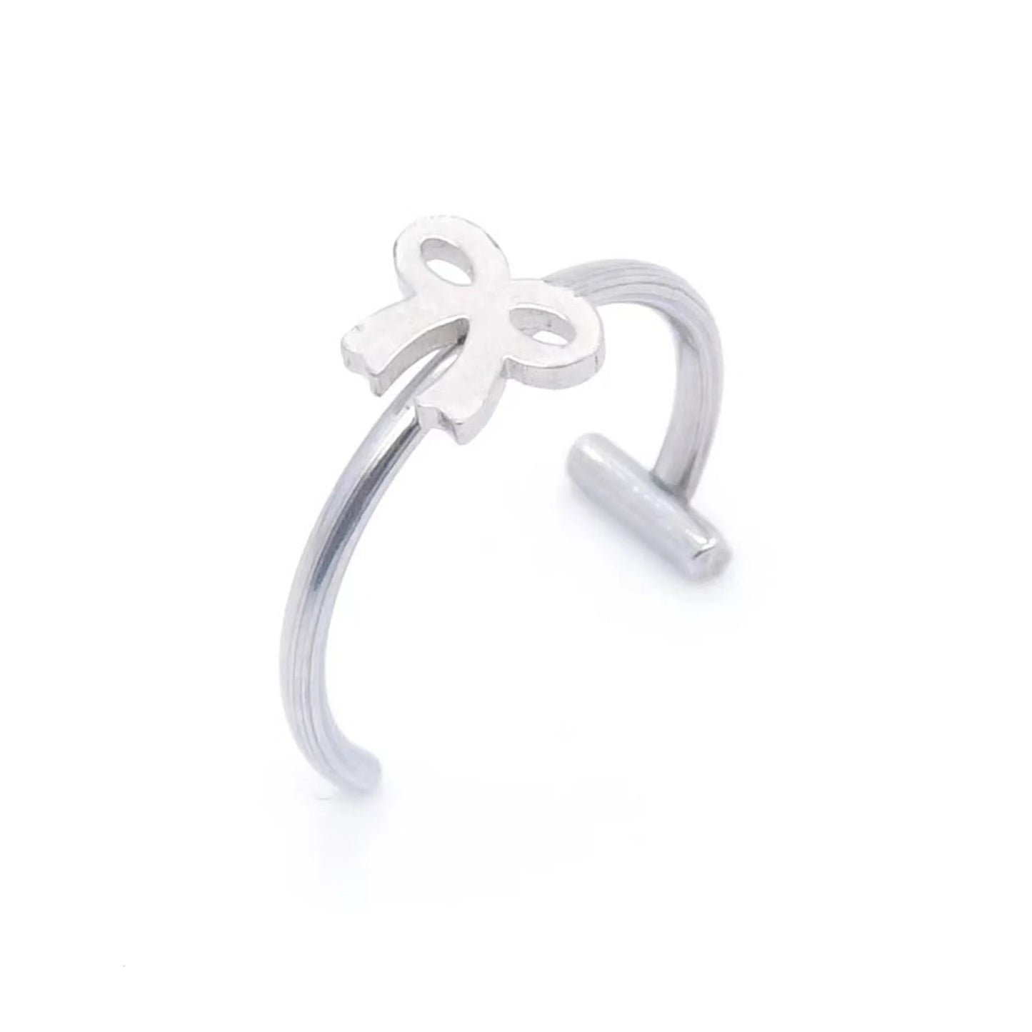 1Pc Stainless Steel Fake Nose Ring Hoop Septum Rings C Clip Lip Ring Earring Fake Nose Piercing Women Body Jewelry Non-Pierced