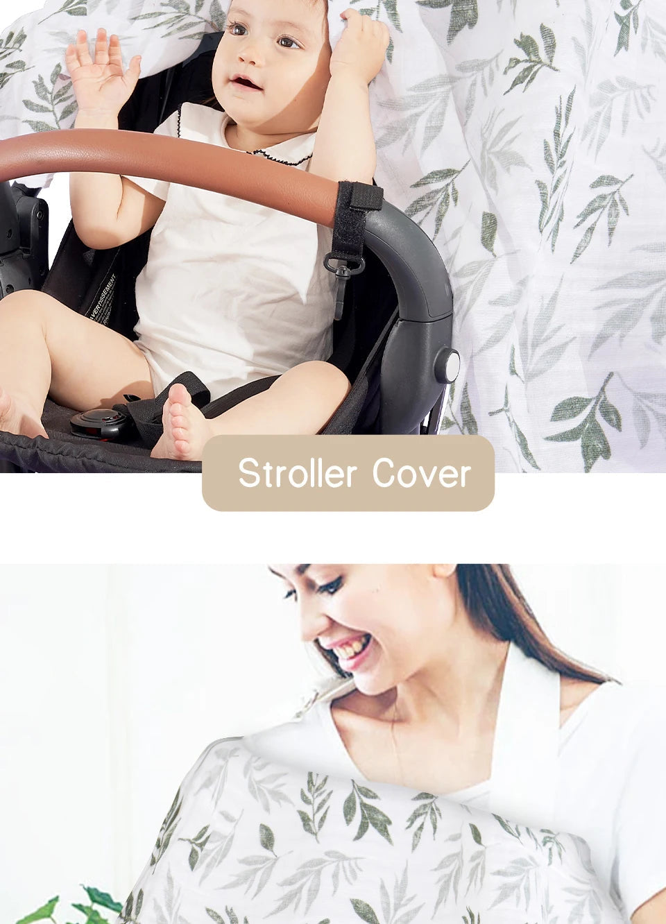 100% Cotton 120*110cm 2 Layers Newborn Baby Bath Towel Wrap Muslin Swaddle Blankets Viralgem Store