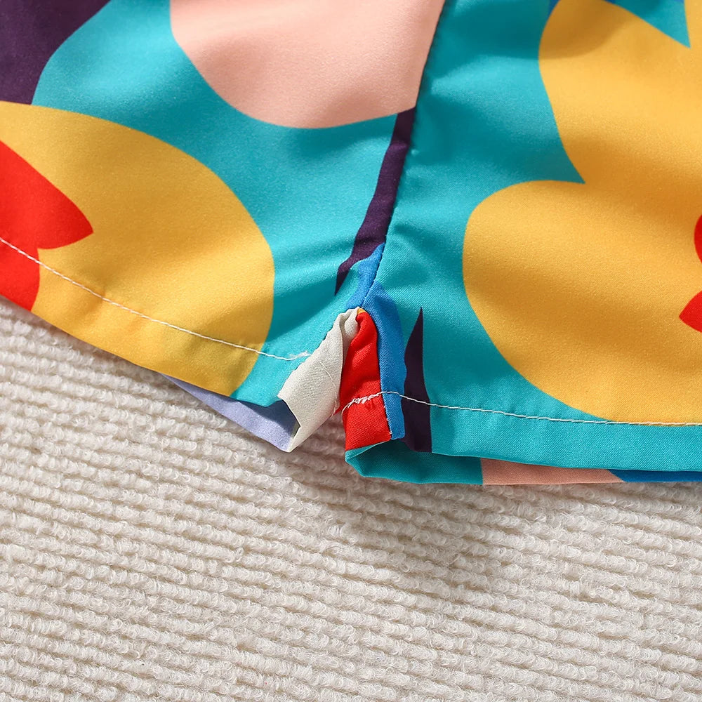 2PCS Summer New Girl Flower Strap Top+Shorts Two Piece Set Suitable for 0-3 Year Old Babies Viralgem Store