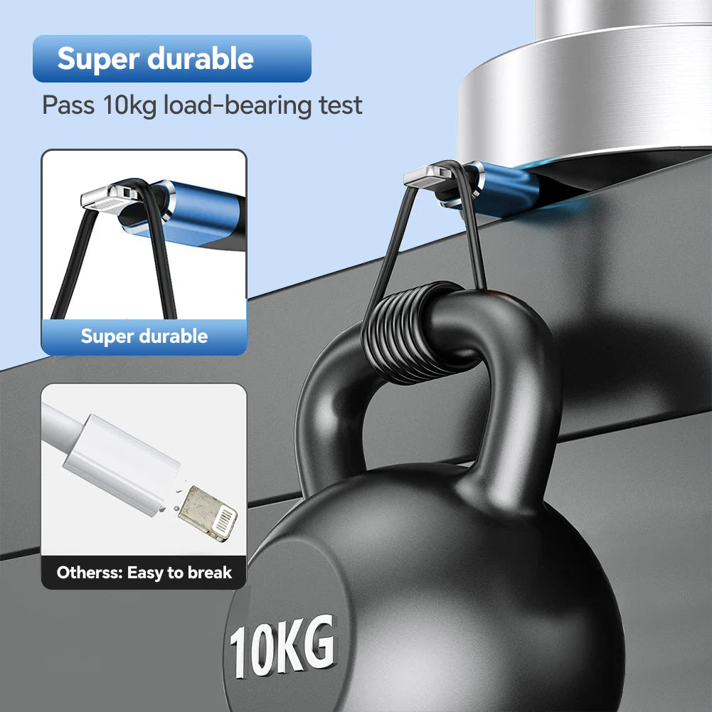 3A USB Fast Charging Cable For iPhone 14 11 12 13 Pro X XS Max 6 7 8 Plus SE iPad Cord Phone Charger Data Wire 1/2/3m 10ft