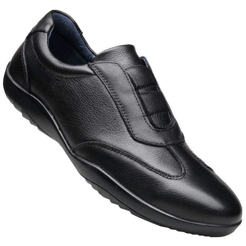 Trendy Genuine Leather Shoes Men Lightweight Luxury Bean Shoe Elegant Business Flat Boat Lazy Loafers Walking Driving Size 37 45 Viralgem Store