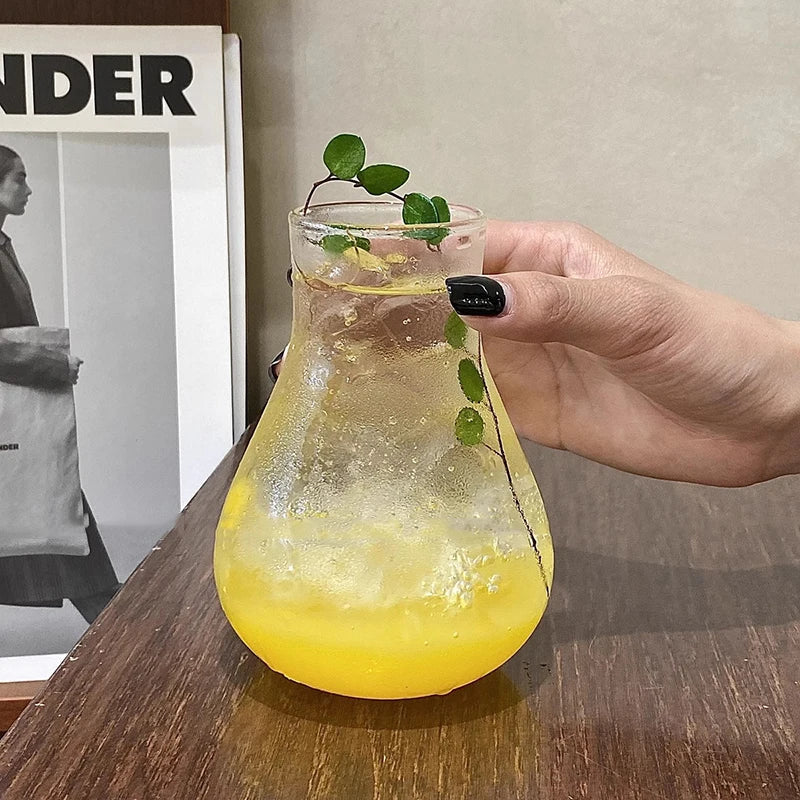 250ml-865ml INS Glass Cup Pineapple Shape Coffee Mug Transparent Cocktail Bar Beverages Soda Water Juice Mugs Cup Drinkware Viralgem Store