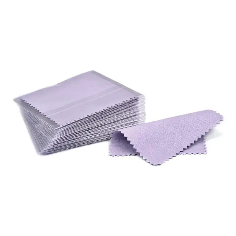 50Pcs Polish Polishing Cloth Silver Color Cleaning Polishing Cloth Soft Clean Wipe Wiping Cloth For Silver Gold Jewelry Tool