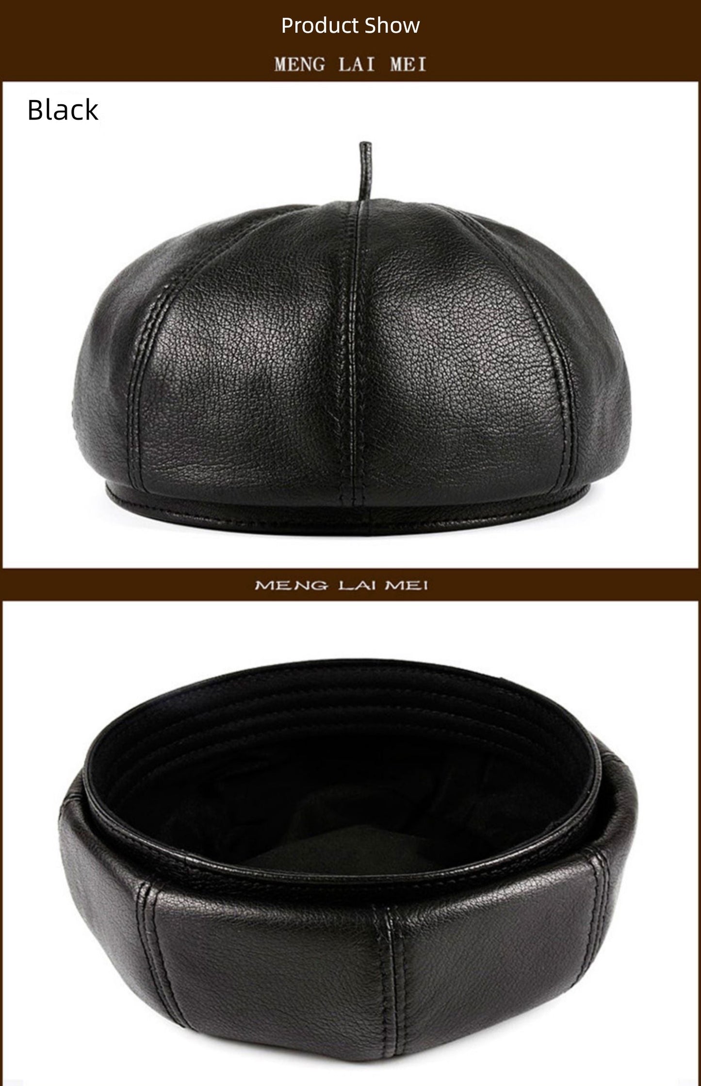 Women's Casual Full-Grain Sheepskin Hat Viralgem Store