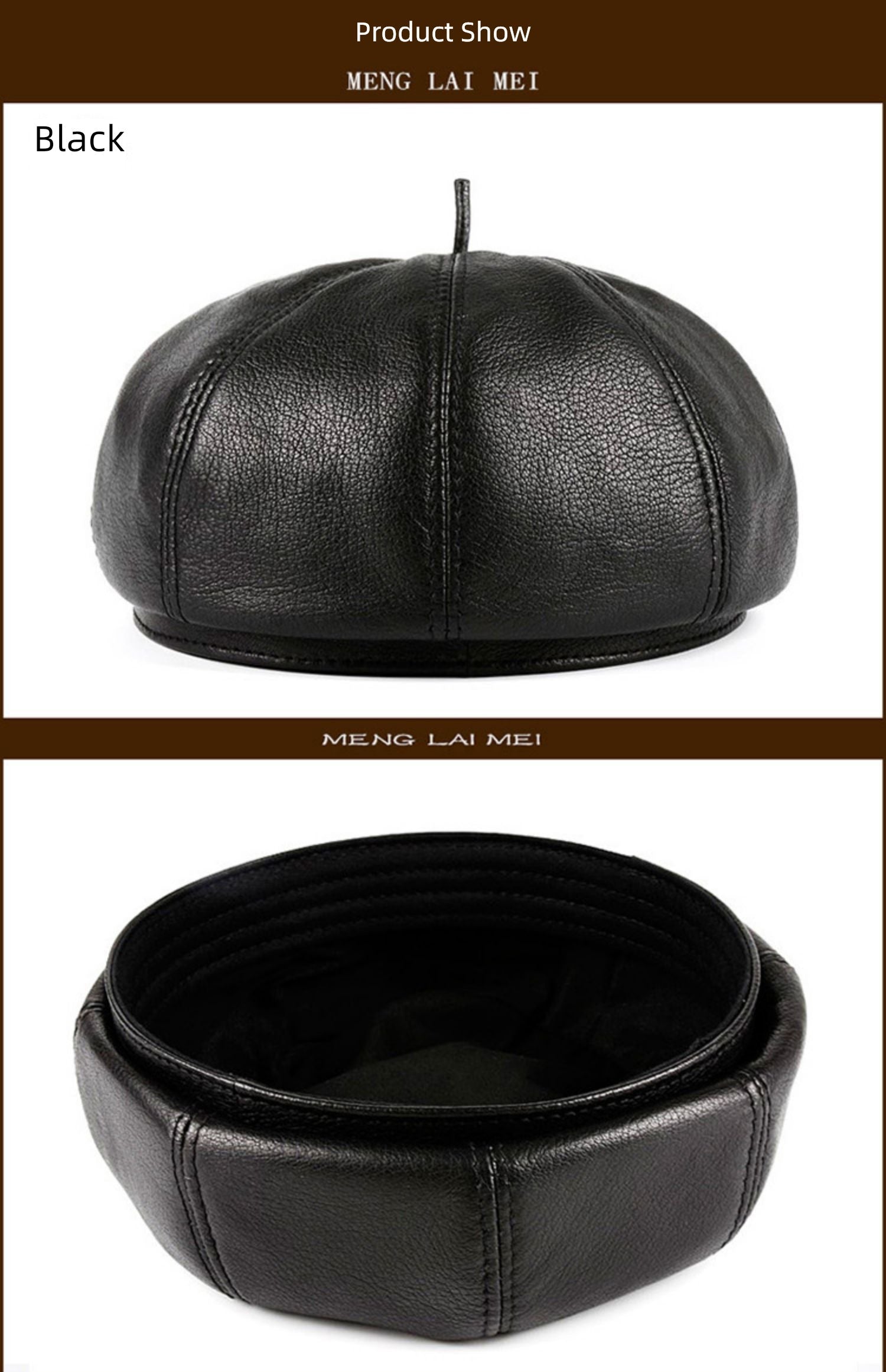 Women's Casual Full-Grain Sheepskin Hat Viralgem Store