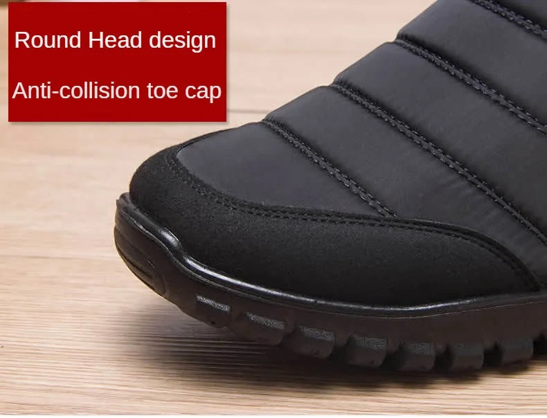 2024 Winter Men Ankle Snow Boot Waterproof Non Slip Shoe for Men Casual Keep Warm Plush Plu Size Couple Footwear Chaussure Homme