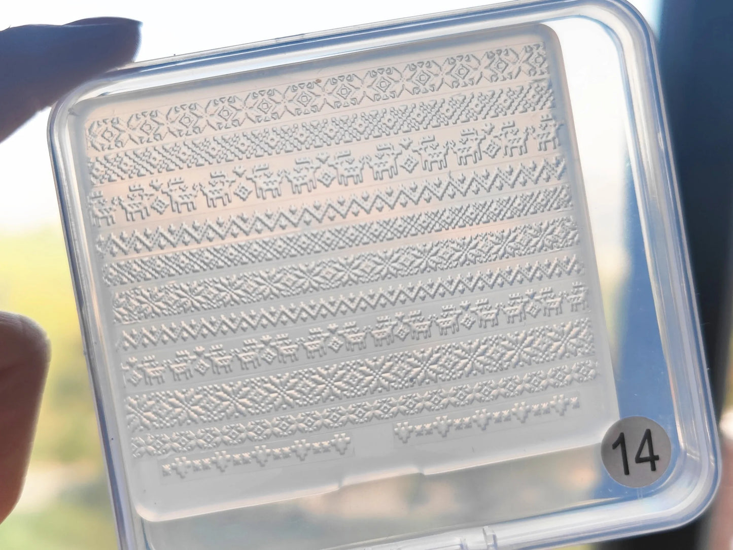 1pc Sweater Knitting Lace 3D Acrylic Mold Nail Art Decoration Nails DIY Design Silicone  Nail Art Template Nail  Mold