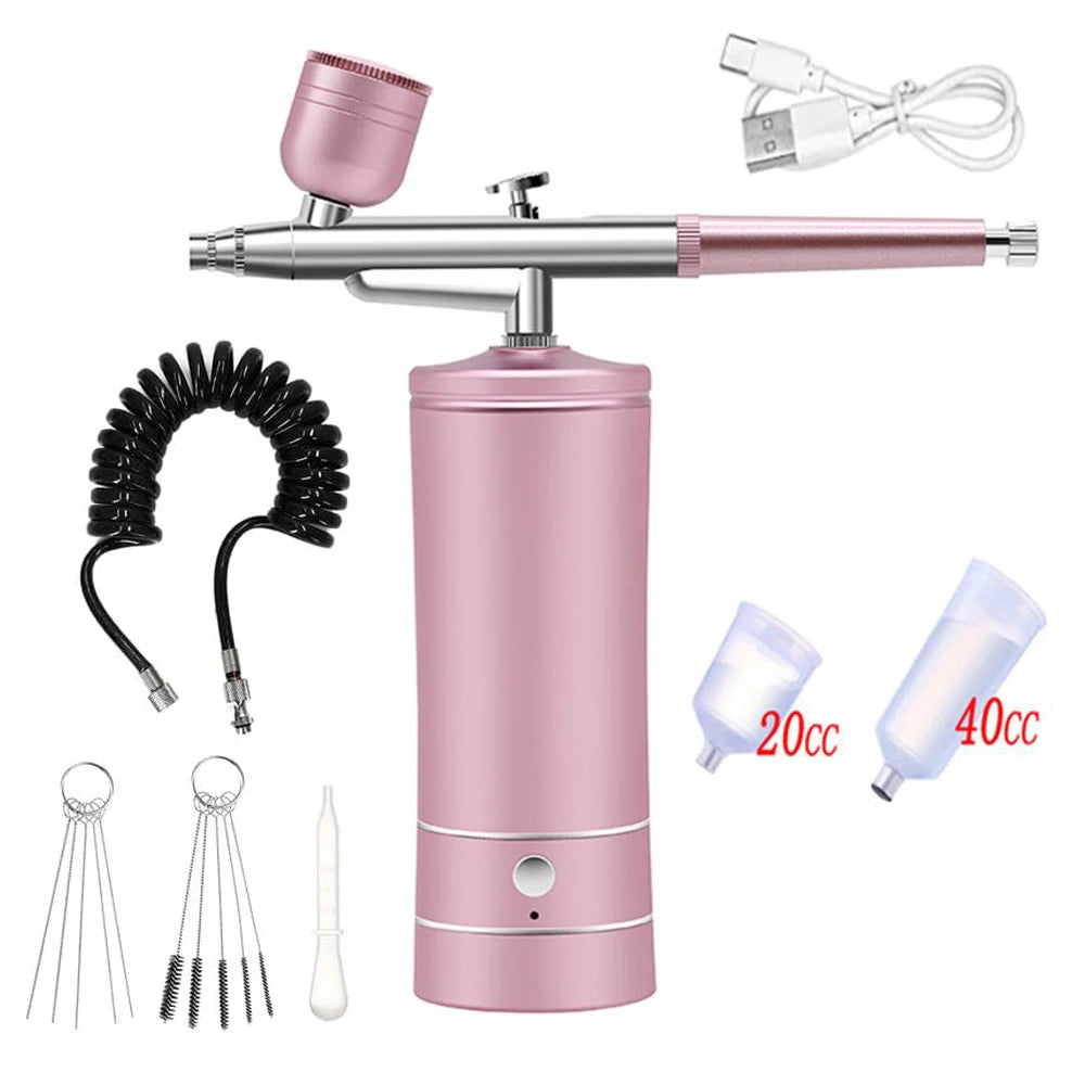 Airbrush Nail with Compressor Portable Air Brush with Compressor For Nails Art Cake Painting Craft Airbrush Nail Art Compressor