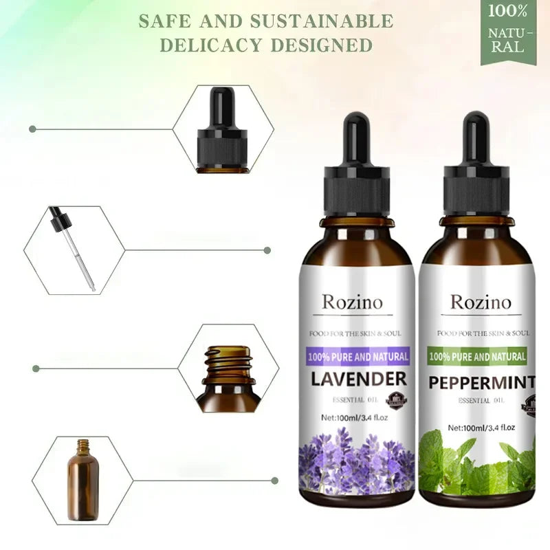 100ml  Lavender Plant Essential Oil SPA Perfume Moisturizing Comfortable Calming Nourishing and Moisturizing Massage Essence