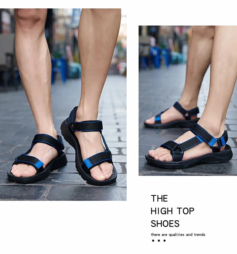 2024 New Men Sandals Non-slip Summer Flip Flops High Quality Outdoor Beach Slippers Casual Shoes Cheap Men's shoes Water Shoes Viralgem Store