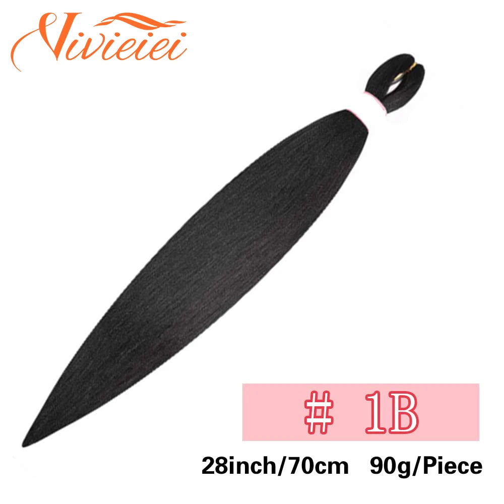 Synthetic Jumbo Braids Hair Extensions 28 Inch Braiding Hair Pre Stretched Orange Green White Blue Red Pink Purple Braids Viralgem Store