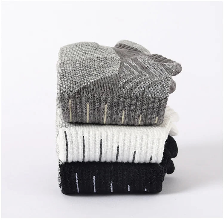 6 Pairs/Lot Men's Sport Socks Breathable Outdoor Running buffer thickenBasketball Socks Cotton Training Short Tube Socks For Men Viralgem Store