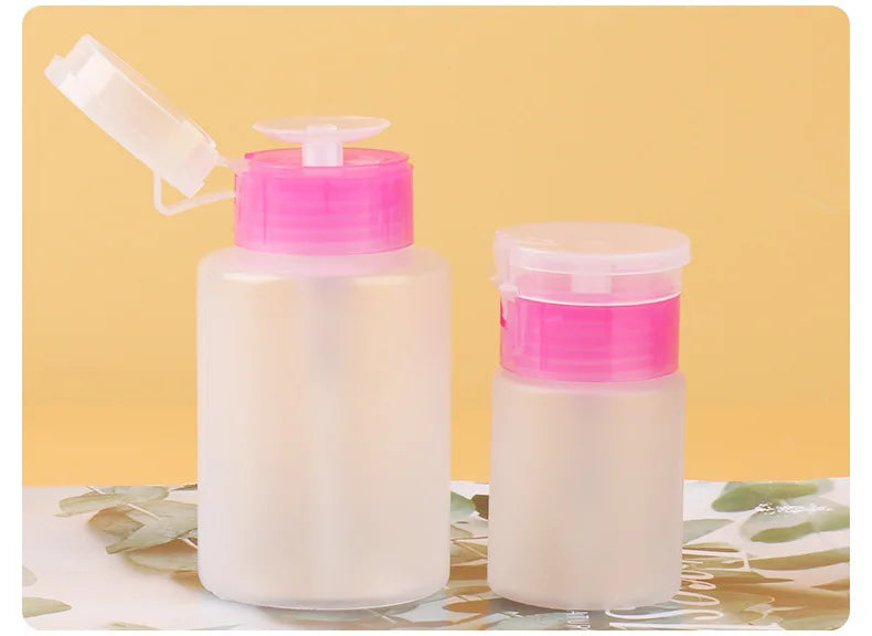 60/150/ml Nail Refillable Bottles Empty Press Pump Dispenser Nail Art Polish Remover Cleaner Makeup Bottle Manicure Tool