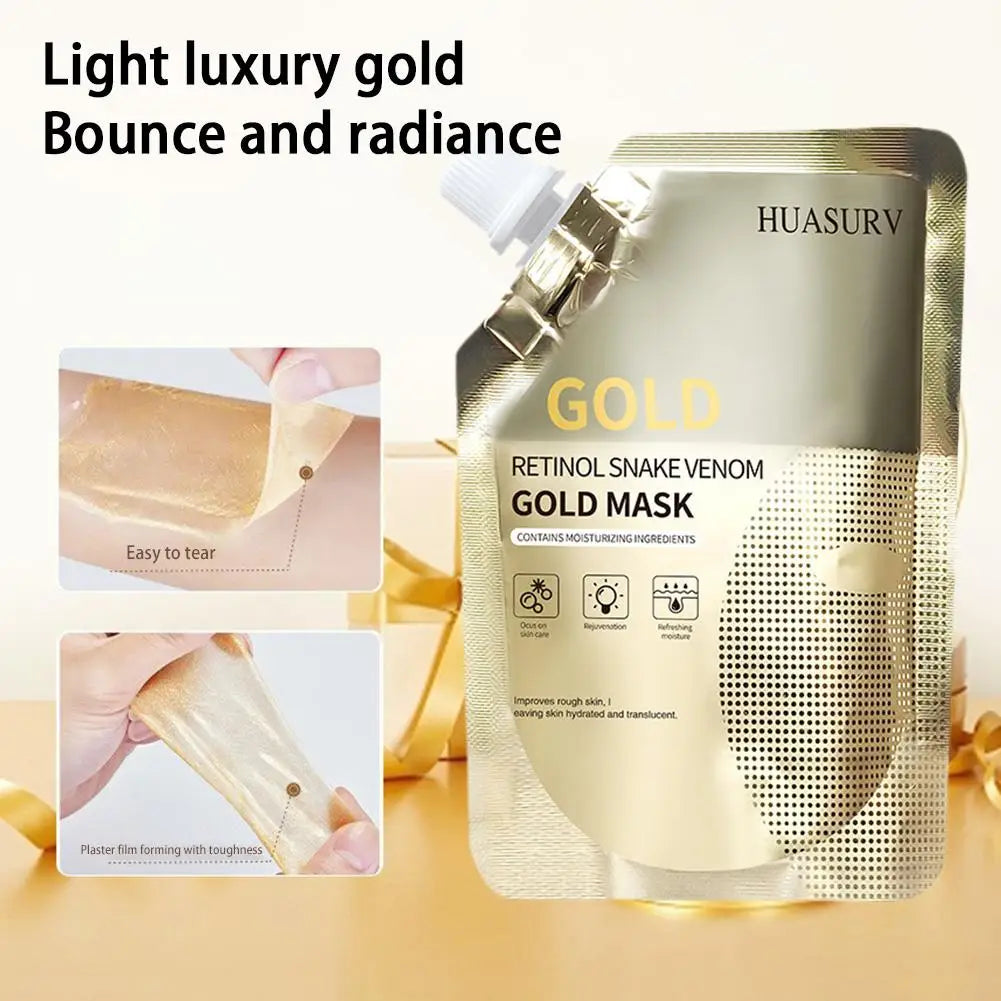 2pcs*100g Moisturizing Retinol Snake Venom Peptide Gold Mask Moisturizing Firmness Brighten Facial Mask Oil Control Skin Care Viralgem Store