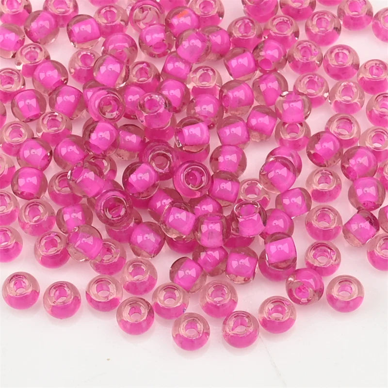 4.0mm Czech Glass Seed Beads Dye Core Small Glass Beads for DIY Making Jewelry Craft Bracelets Necklaces Earrings