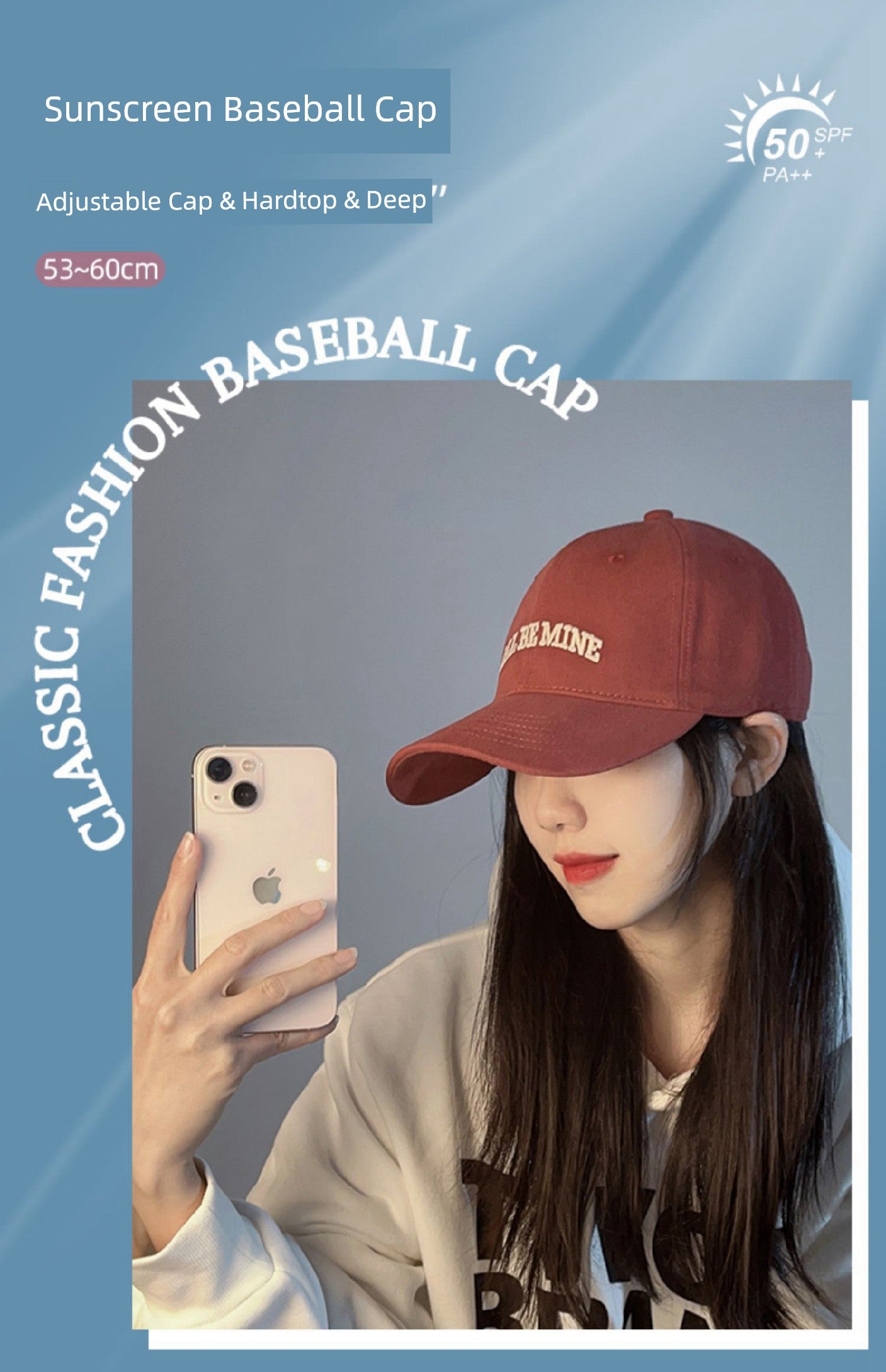 Winnie Lee Face-Looking Little Girl Deepening Hard Top Hat