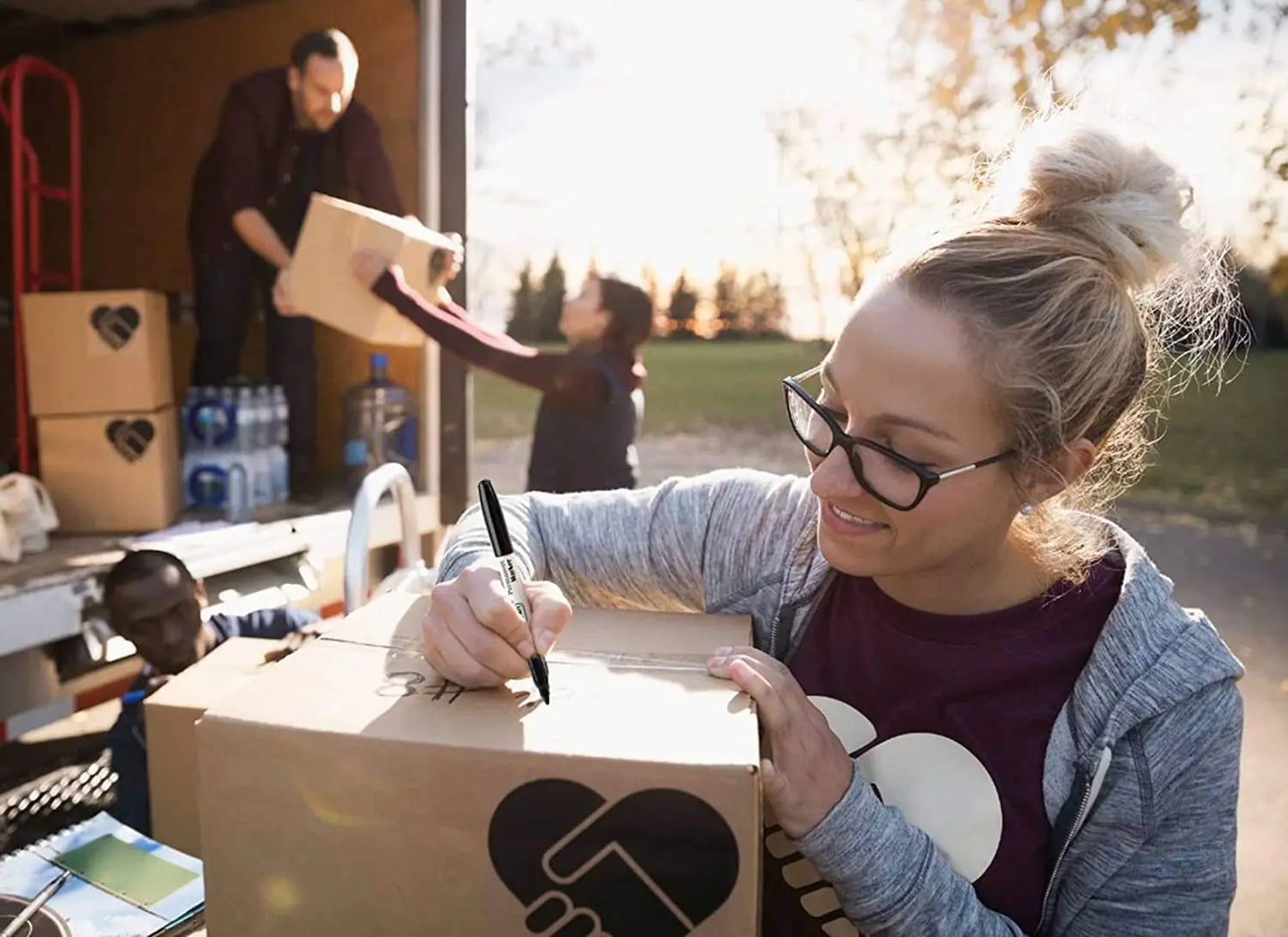 6 PCS Permanent Marker Pen Manga Drawing Markers Black Blue Red Waterproof Ink Sketch Pens Stationery Art School Supplies