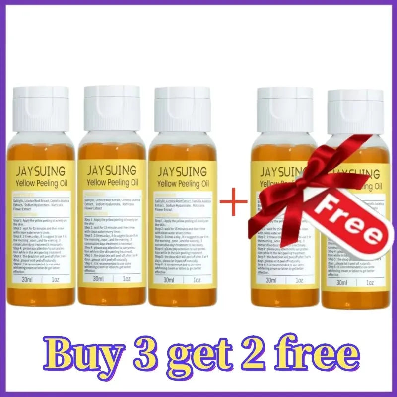 Yellow Peeling Oil Body Cleansing Exfoliation For Tender Glowing Skin Finger Joint Whitening Moisturizing Care Beauty Products