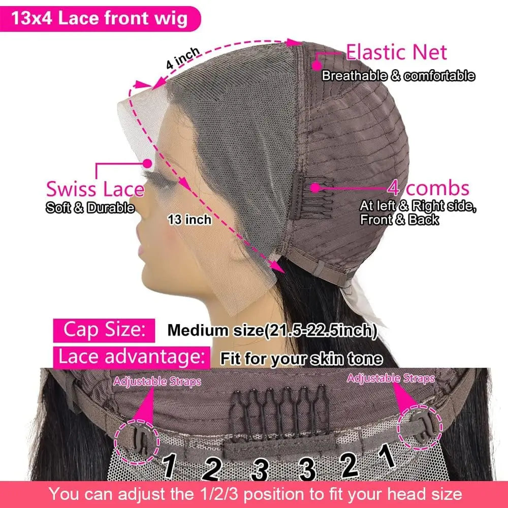 13X4 Wig Bone Straight Bob Wig Lace Front Human Hair Wigs For Women Transparent Lace Frontal Wig Highlight Bob Human Hair Wigs Viralgem Store