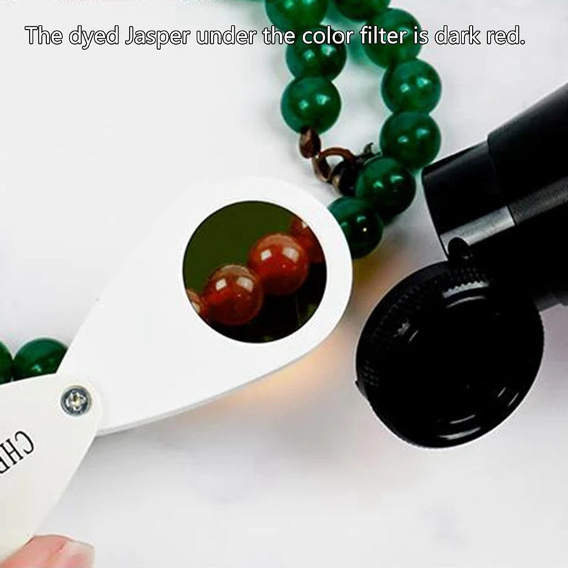 35X Jewelers Loupes Magnifier Foldable Pocket Glasses Jewelry Chelseas Filter Filterjewelers Loupes Jadelite Filter Viralgem Store