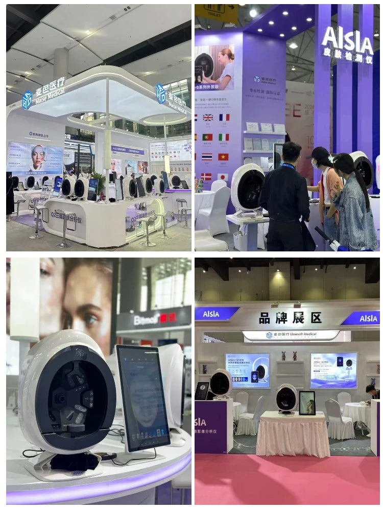 AISIA Q1 3D AI Facial Skin Analyzer Detection Skin Problem Diagnosis 8 Spectrum Professional Analysis Beauty Salon Equipment Viralgem Store