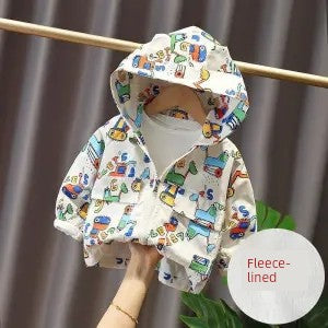 Spring and Autumn Children's K-style Zipper Hoodie Baby Outwear
