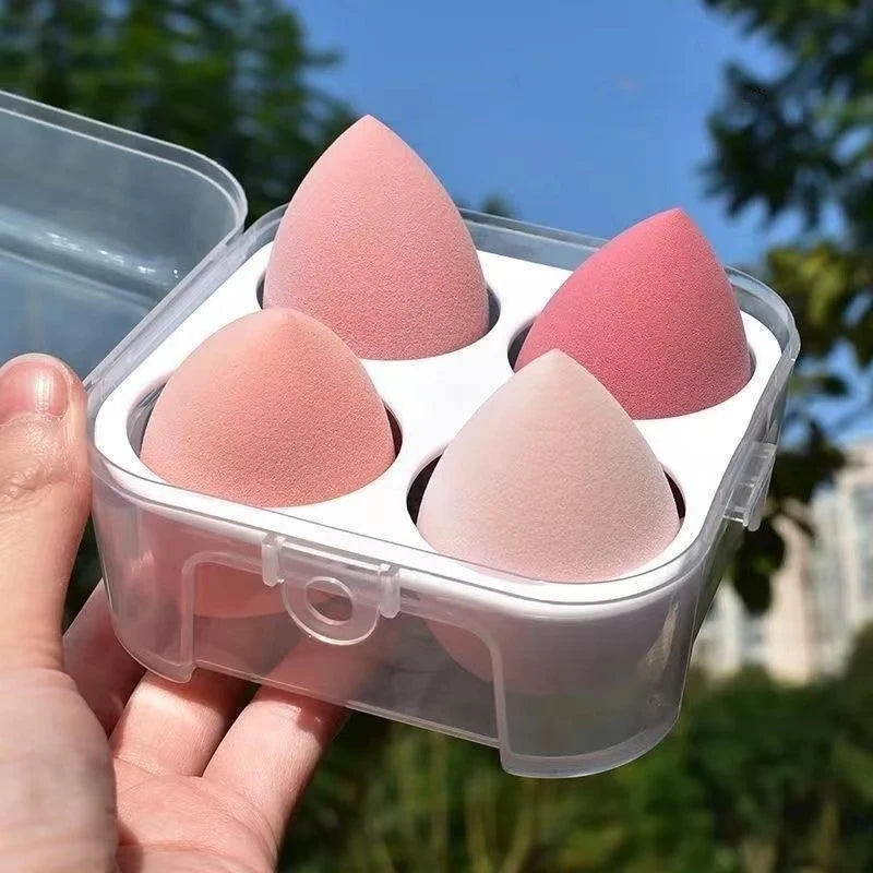 4pcs Makeup Sponge Blender Beauty Egg Cosmetic Puff Soft Foundation Sponges Powder Puff Women Make Up Accessories Beauty Tools Viralgem Store