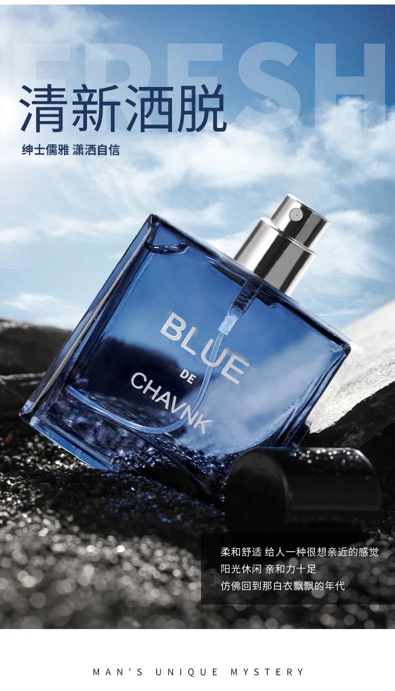 30ml Classic BLUE DE CHAVNK EAU DE PARFUM Pheromone Perfume Sky Blue HOMME SPORT Glamour Fragrance Body Spray for Men Gentlemen