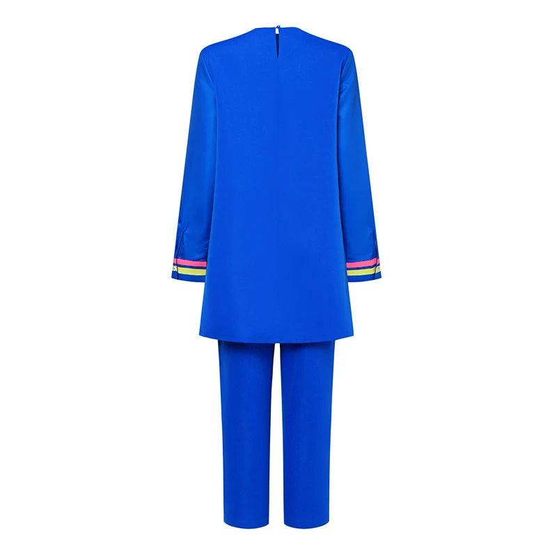 2024 VONDA Bohemian Vintage Printed Pant Sets Autumn Women Elegant Suits Fashion Long Sleeve Tops and Trousers Casual Loose 2PCS