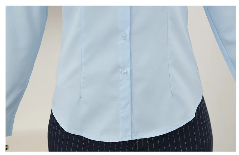 White Shirt Woman 6XL Plus Size Blouse Office Lady Pink Shirt Long Sleeve Women Shirts and Blouss Korean Fashion New Ladies Tops