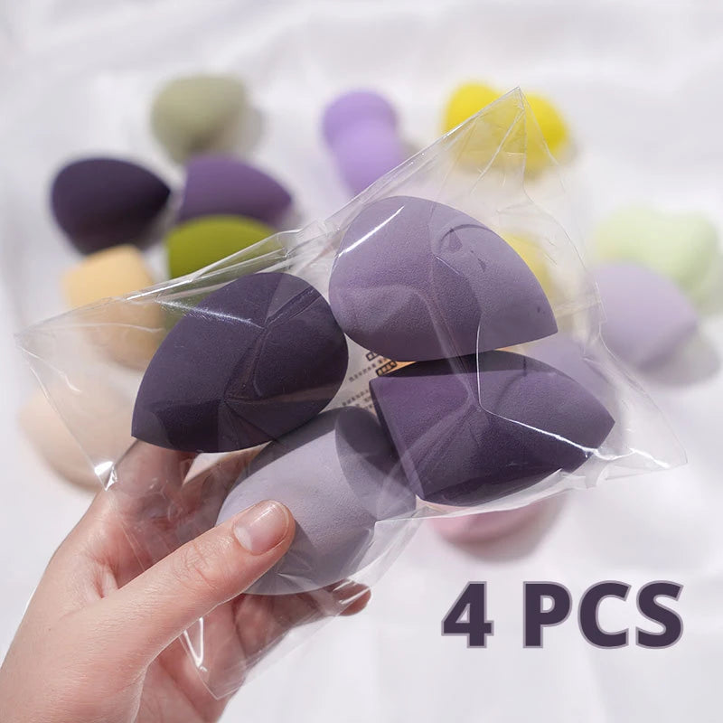 4pcs/set Makeup Sponge Beauty Egg Cosmetic Puff Foundation Sponges Powder Puffs Women Make Up Accessories