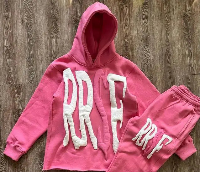 Women Letter Printed Hoodies Harajuku High Street Hooded Sweatshirts Y2K Streetwear Hip Hop Gothic Zip Up Loose Jacket Coats