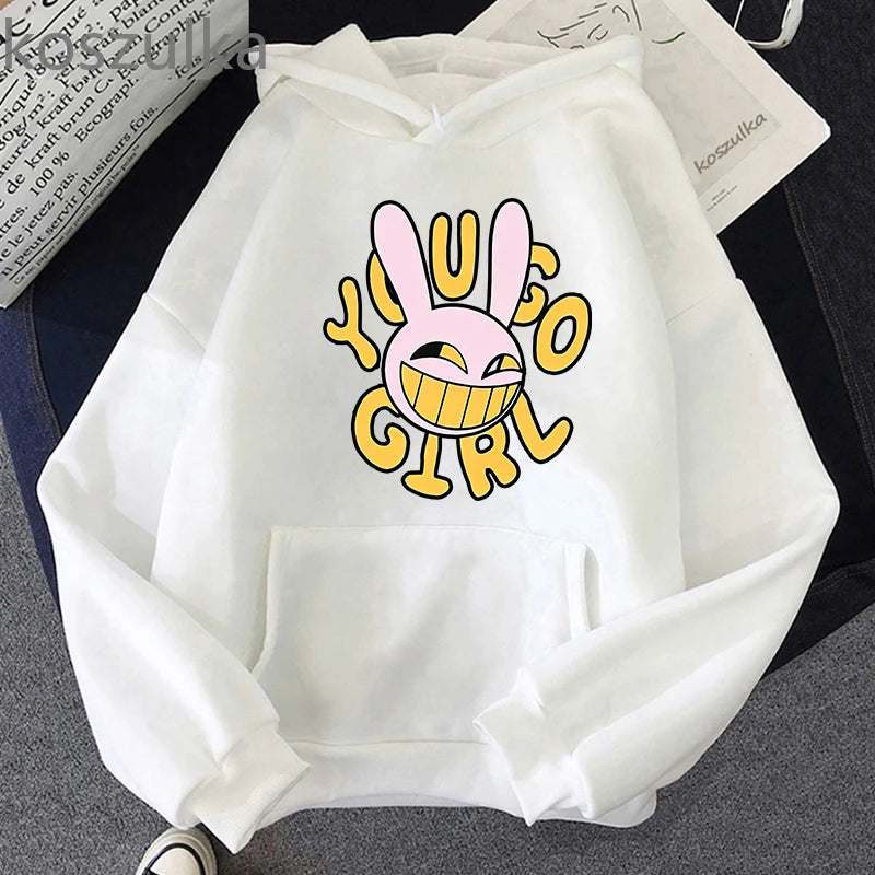 The Amazing Digital Circus Jax Hoodies Fashion Women Harajuku Funny Kawaii Hoodies Unisex Casual Vintage Pullovers Sweatshirts